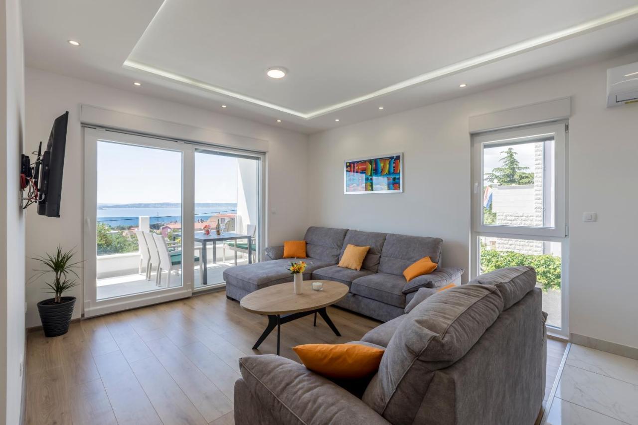 Luxury Villa La Nonna Ana - Heated Pool, Sea View, Near Split Kaštela Eksteriør billede