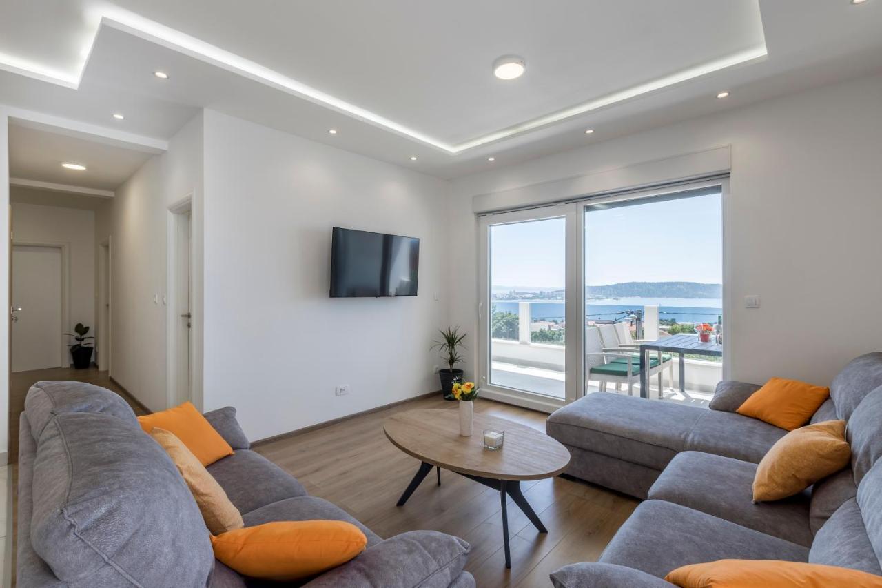 Luxury Villa La Nonna Ana - Heated Pool, Sea View, Near Split Kaštela Eksteriør billede
