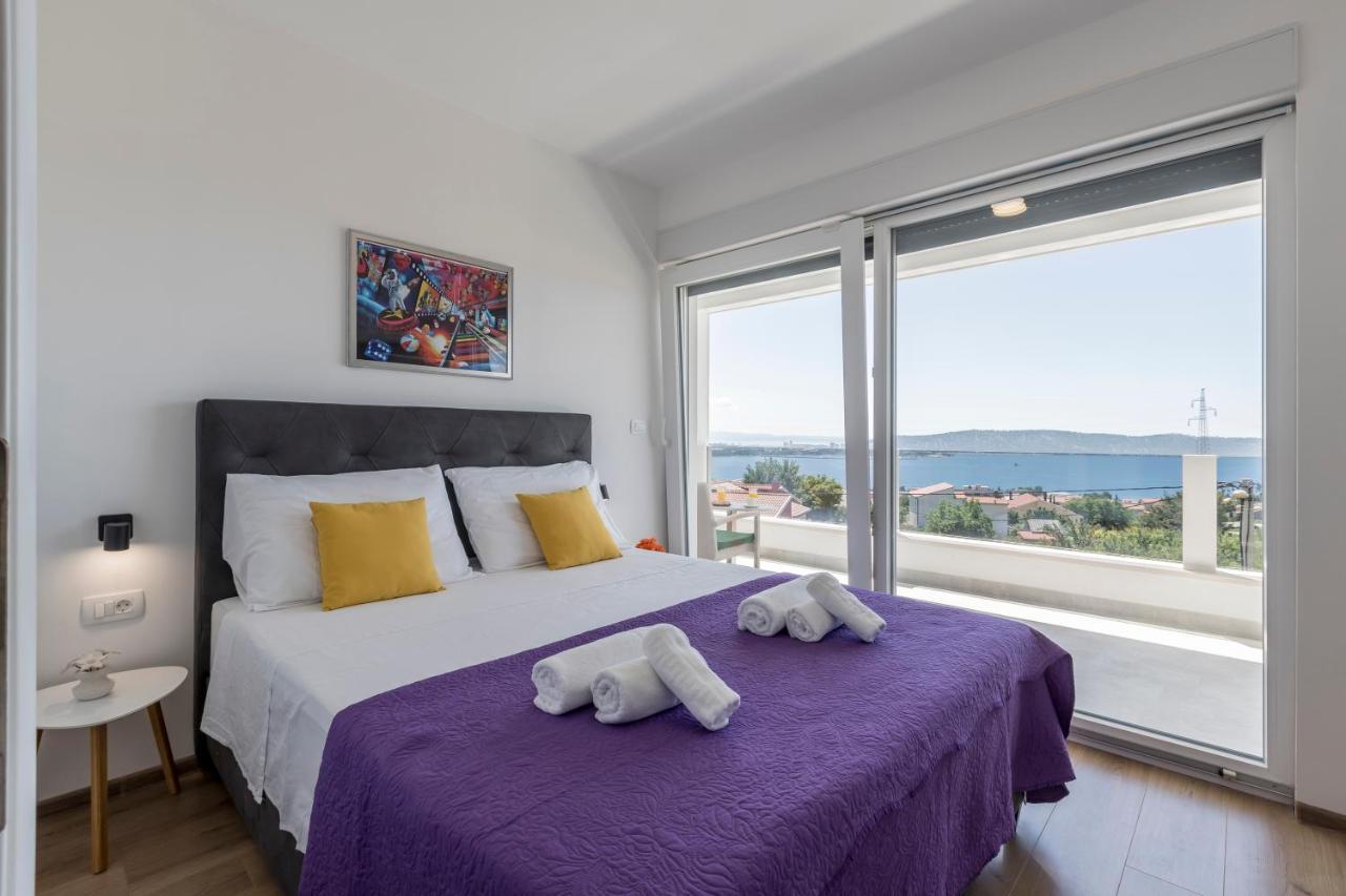 Luxury Villa La Nonna Ana - Heated Pool, Sea View, Near Split Kaštela Eksteriør billede