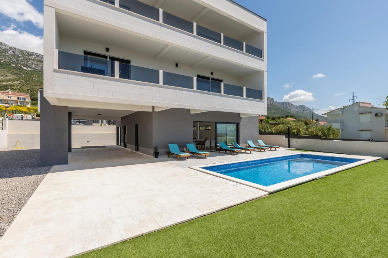 Luxury Villa La Nonna Ana - Heated Pool, Sea View, Near Split Kaštela Eksteriør billede
