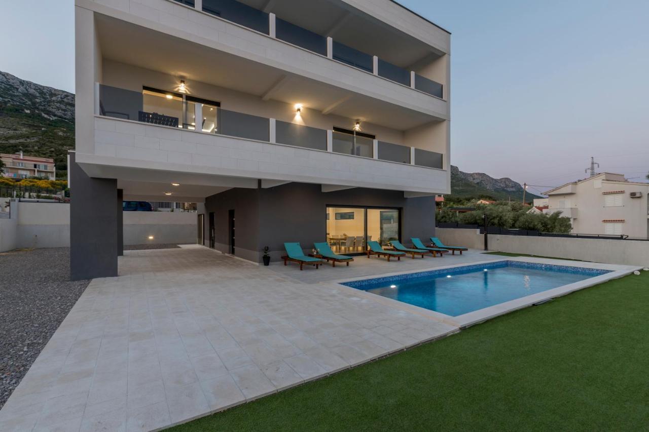 Luxury Villa La Nonna Ana - Heated Pool, Sea View, Near Split Kaštela Eksteriør billede